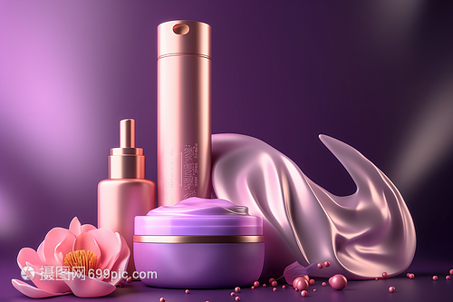 紫色幻想 数字艺术如何重塑化妆品展示的未来